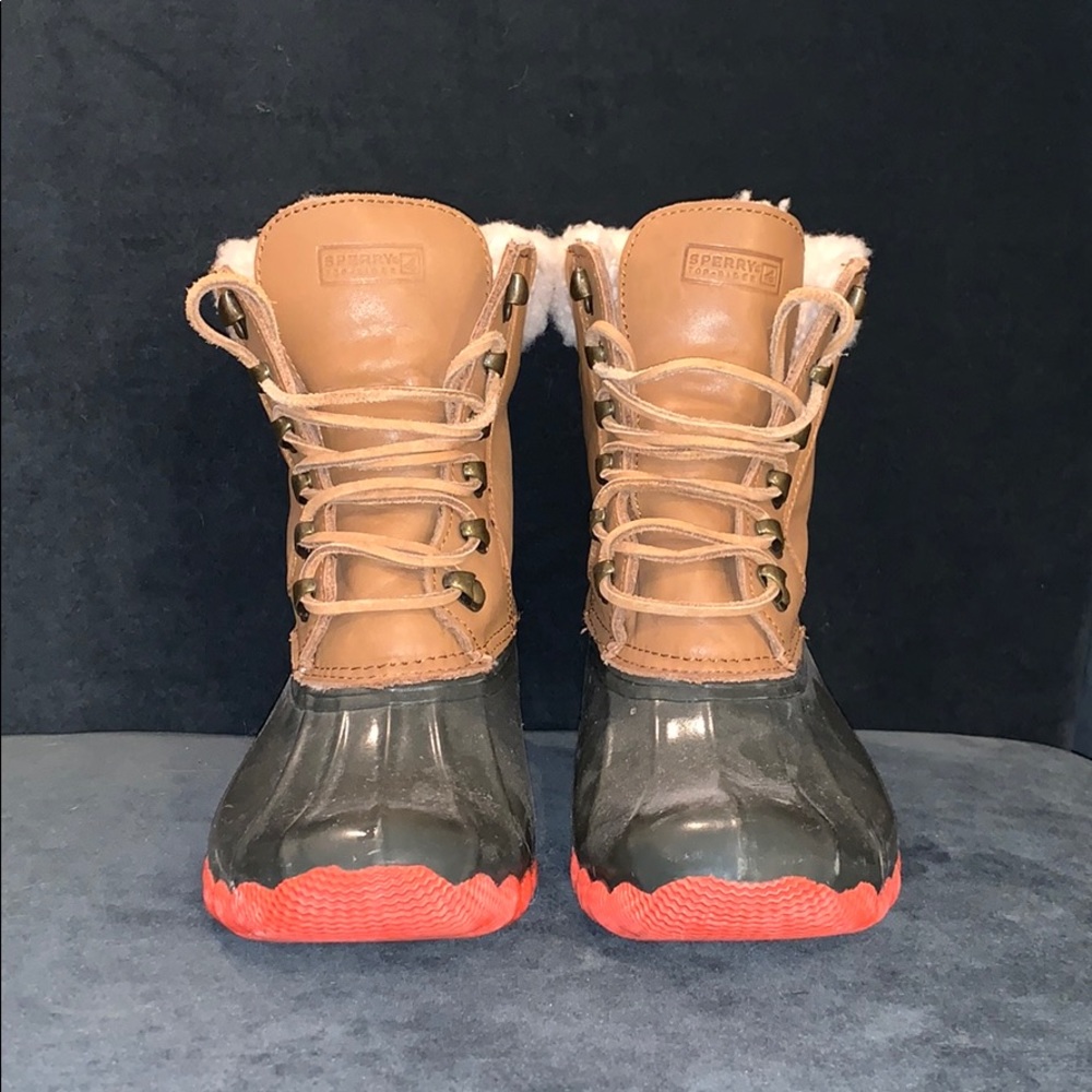 Sperry for J. Crew wool lined duck boots